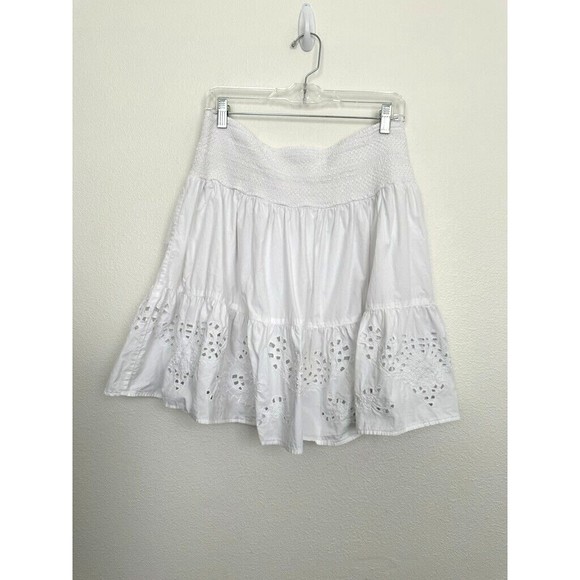 Ralph Lauren Black Label Dresses & Skirts - Ralph Lauren Black Label Women's Eyelit Mini Skirt Cotton White Size Large